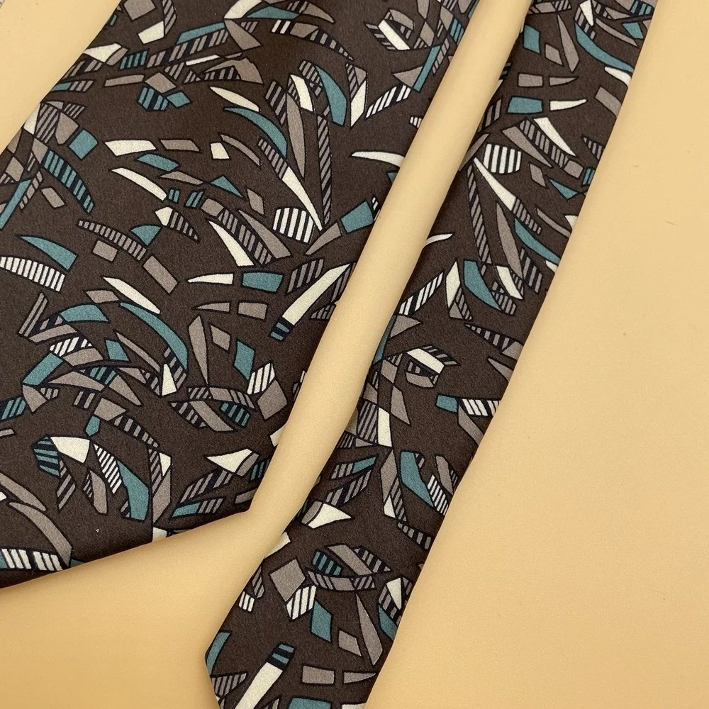 Carlo Palazzi Formal Neck Tie Multicolor 100% Silk Made In Italy‎